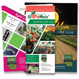 Greenhouse, Art, and Harvest Moon Tour Brochures